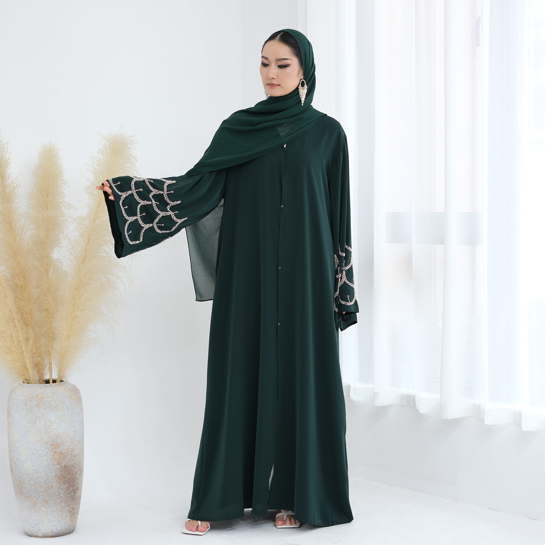Bordir Gaun Wanita Abaya kardi - Jalabiya Women Arabic ulasan dan harga