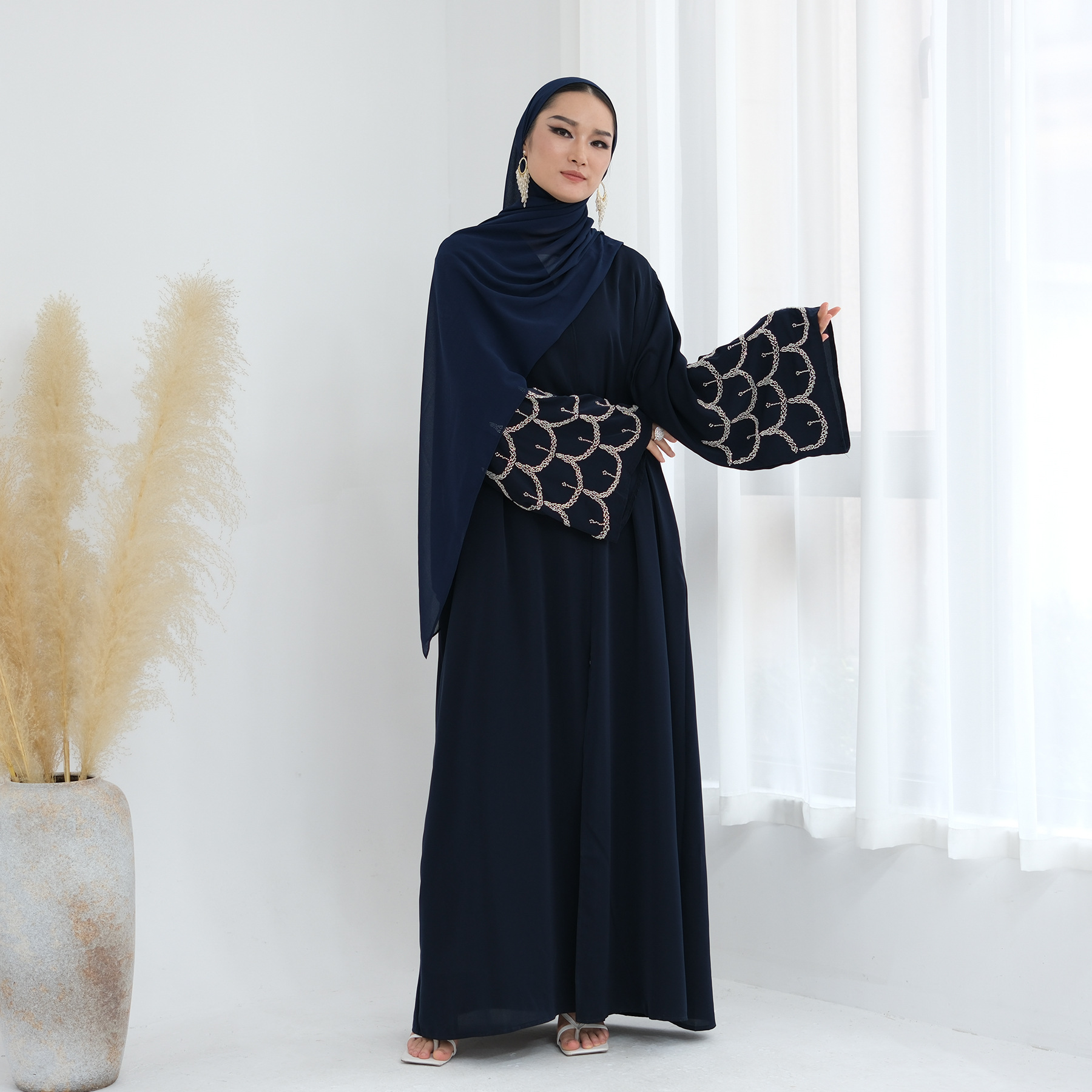 Bordir Gaun Wanita Abaya kardi - Jalabiya Women Arabic ulasan dan harga