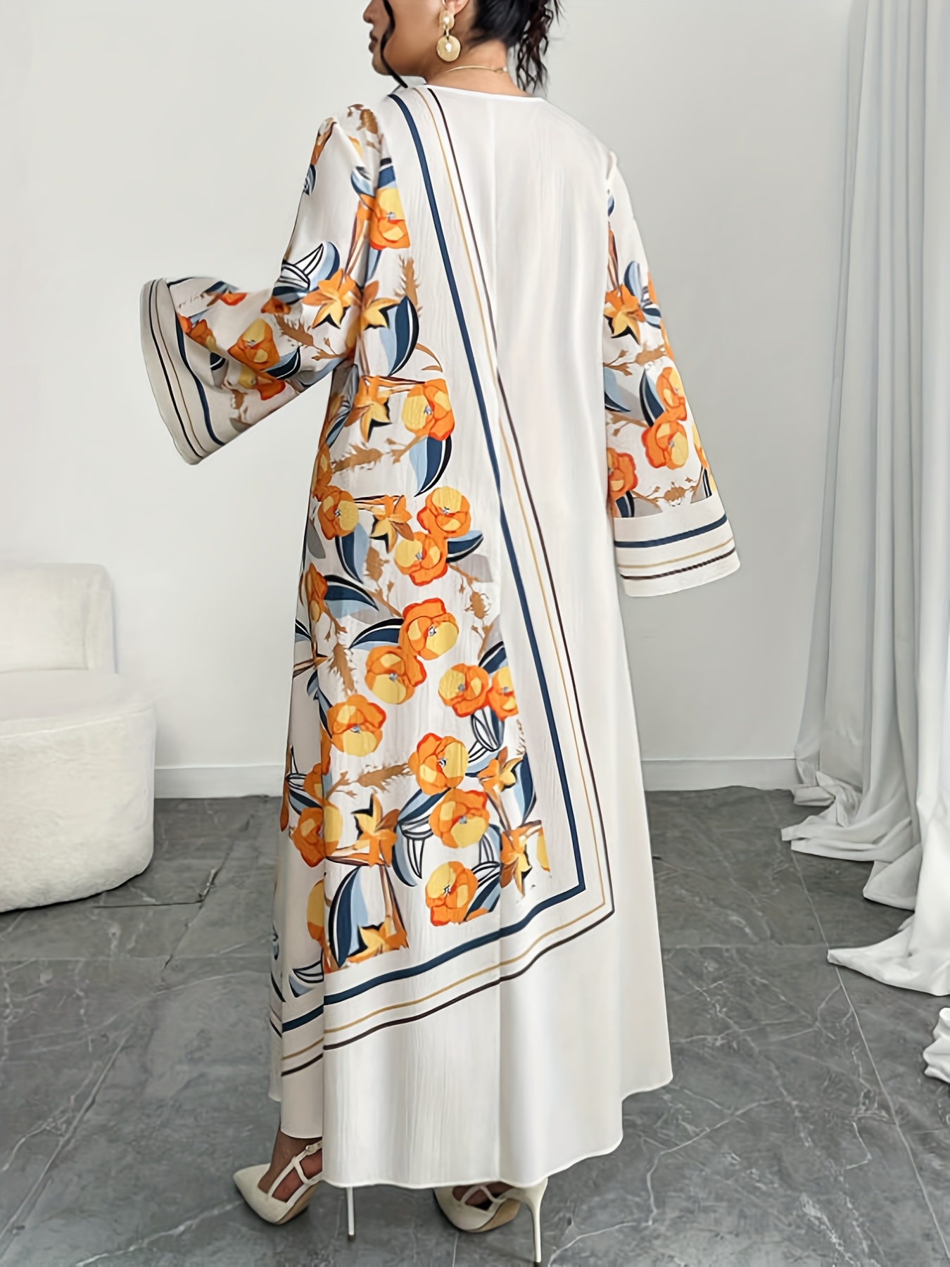 Gaun Timur Tengah Wanita Modis - Ethnic Gown ulasan dan harga
