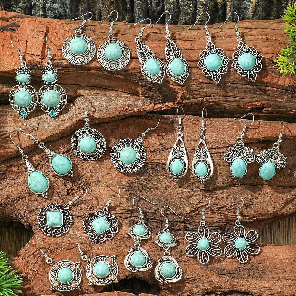 Anting Gaya Etnik dengan Batu  - Ethnic Chic Fashion ulasan dan harga