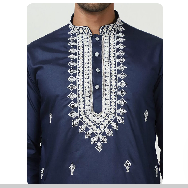 Mantel pria tipis dengan bordi - Kurta Men Cotton ulasan dan harga