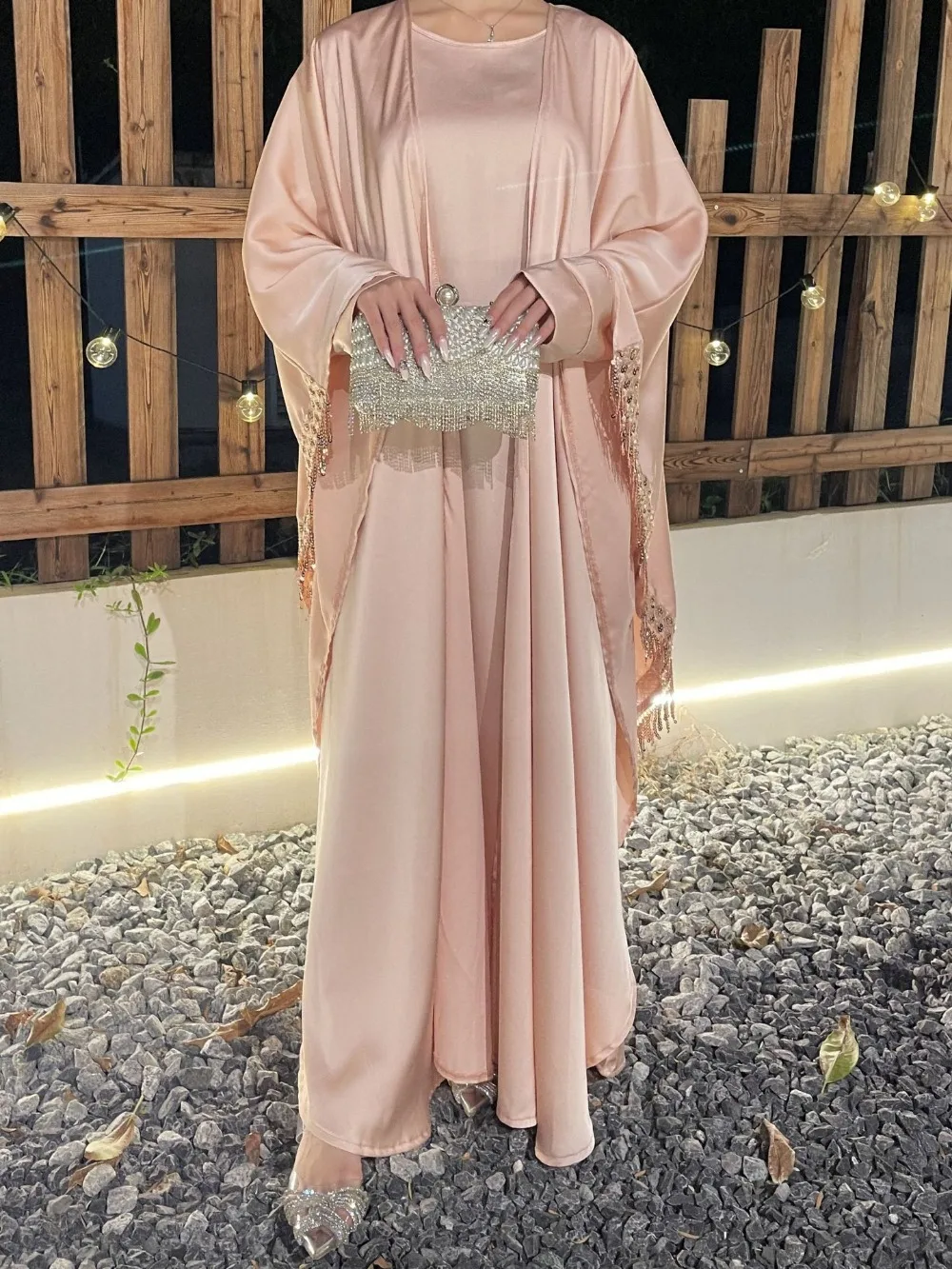 Gamis wanita Muslim 2 potong,  - Jalabiya Women Arabic ulasan dan harga