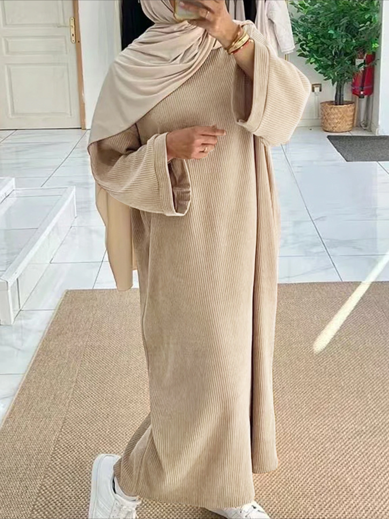 Gaun sederhana Lebaran wanita  - Jalabiya Women Arabic ulasan dan harga