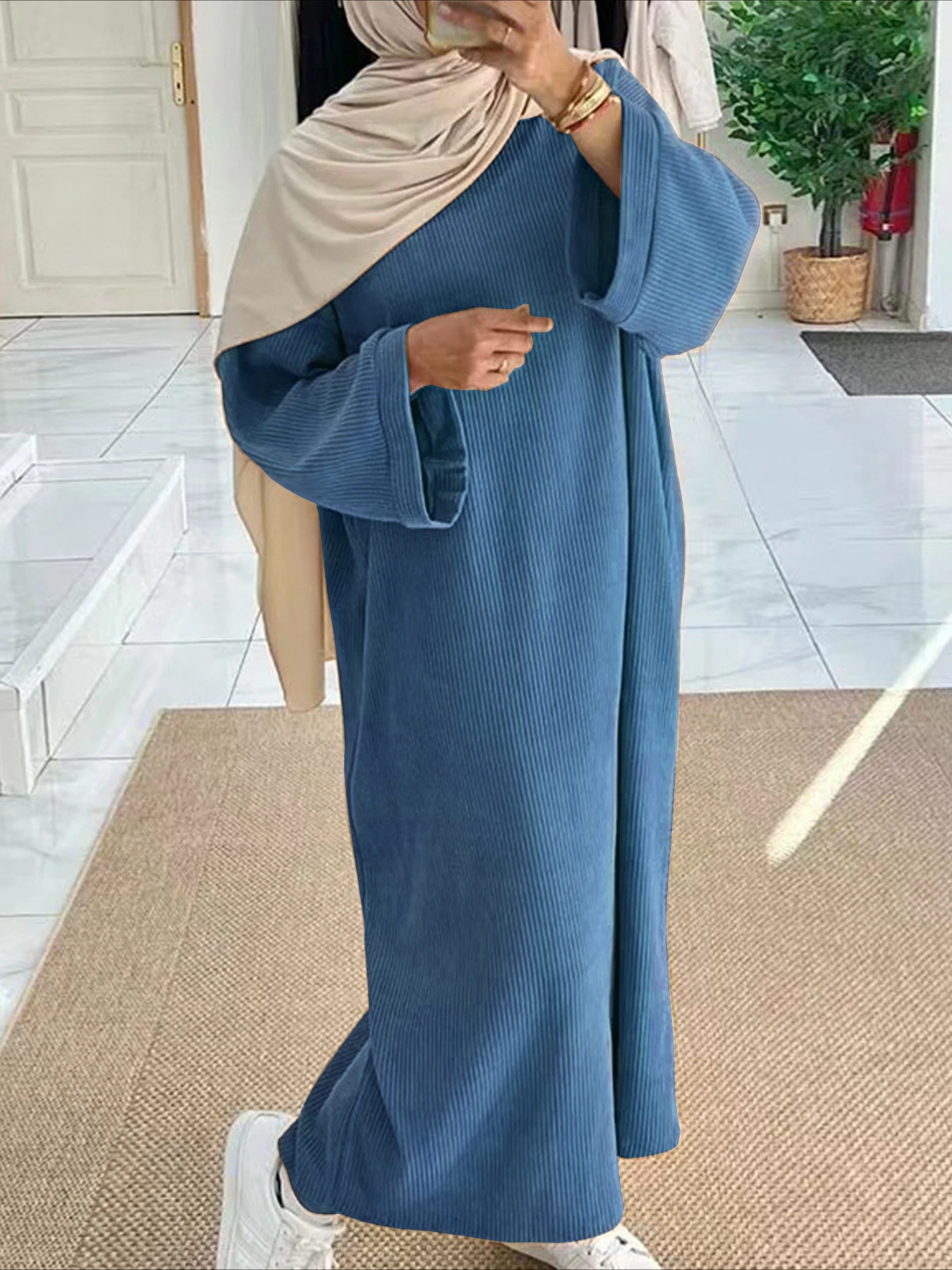 Gaun sederhana Lebaran wanita  - Jalabiya Women Arabic ulasan dan harga