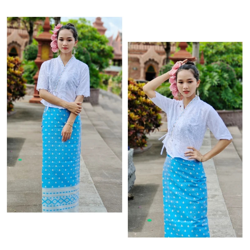 Gaun panjang tradisional Thail - Batik Sarong Wrap ulasan dan harga