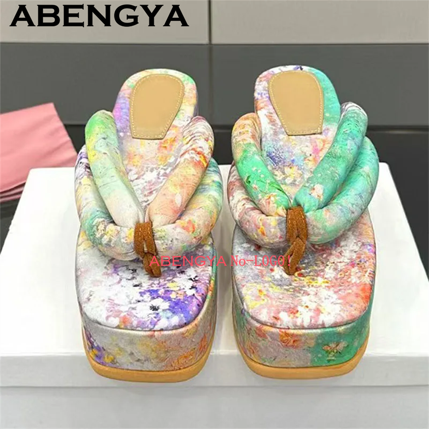 Sandal Jepit Platform Tebal Mu - Ethnic Fashion Week ulasan dan harga