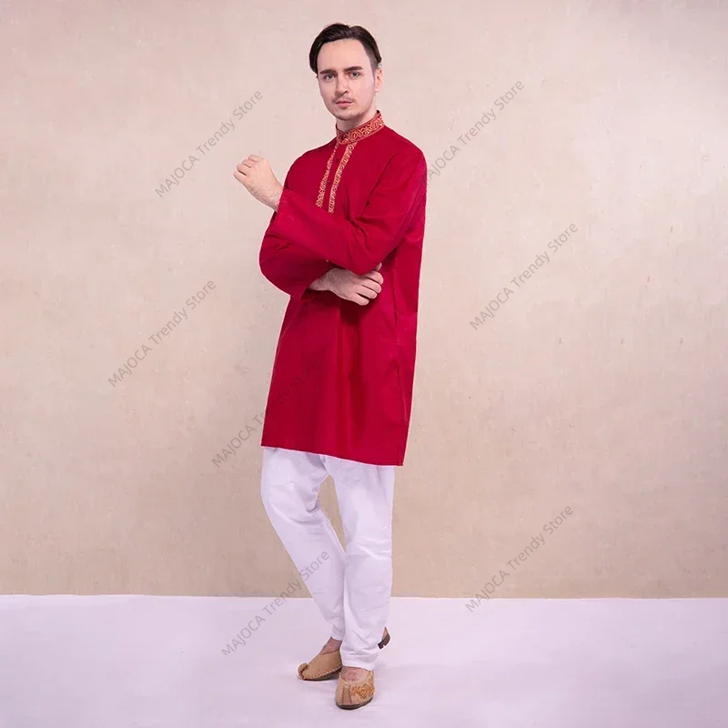 Baju Kurta Tradisional India u - Kurta Men Cotton ulasan dan harga