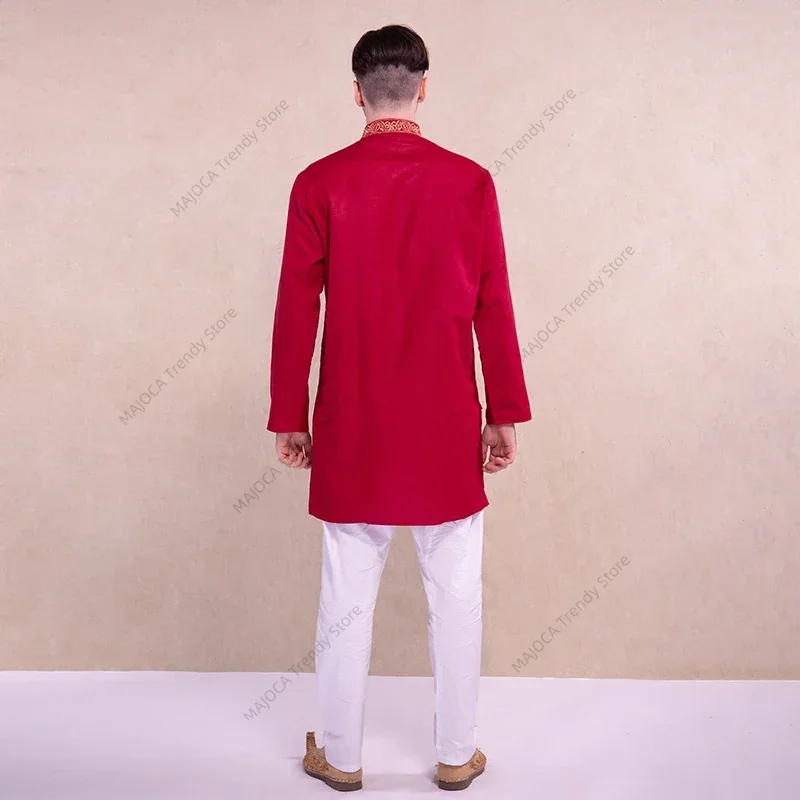 Baju Kurta Tradisional India u - Kurta Men Cotton ulasan dan harga
