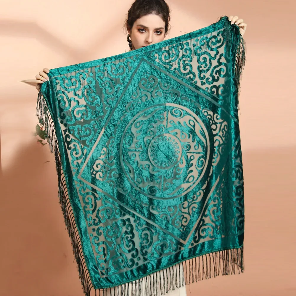 Selendang Jacquard Beludru AW2 - Ethnic Fashion Collection ulasan dan harga