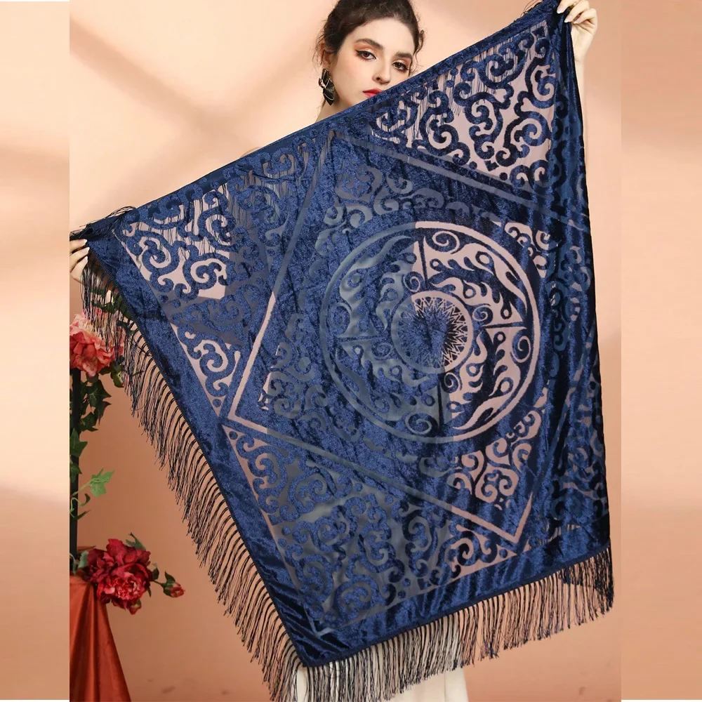Selendang Jacquard Beludru AW2 - Ethnic Fashion Collection ulasan dan harga