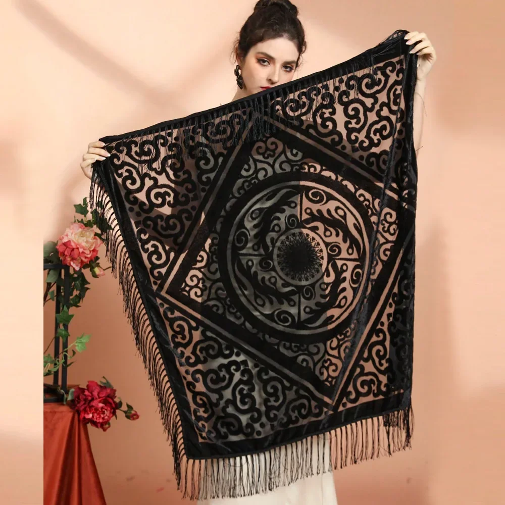 Selendang Jacquard Beludru AW2 - Ethnic Fashion Collection ulasan dan harga