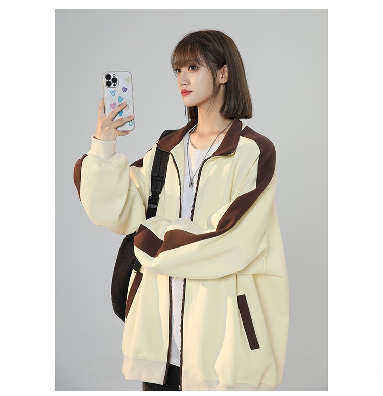 Jaket Baseball Wanita Huruf K  - Ethnic Chic Fashion ulasan dan harga