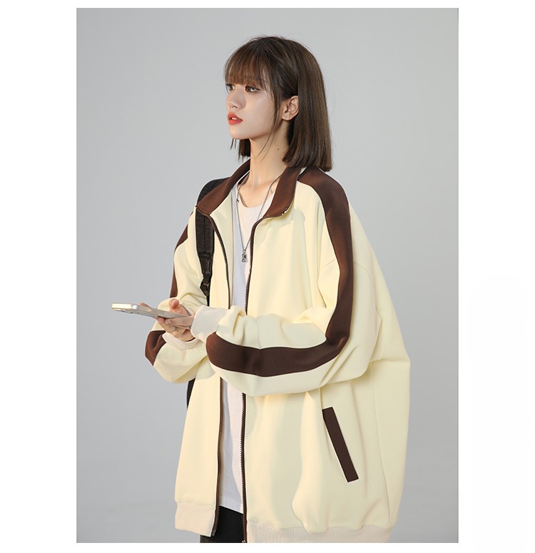 Jaket Baseball Wanita Huruf K  - Ethnic Chic Fashion ulasan dan harga