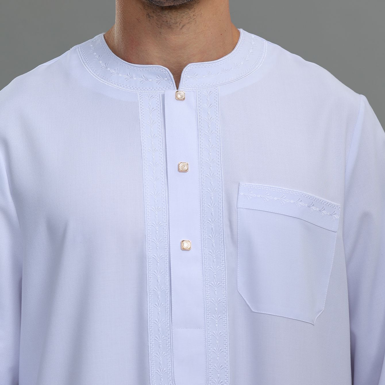 Jubah Kaftan Thobe Pria Kancin - Kurta Men Cotton ulasan dan harga