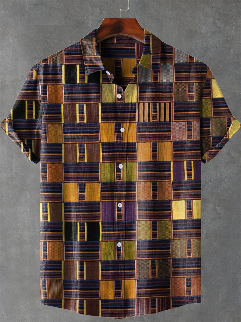 Kemeja Linen Pria Vintage Leng - Ethnic Fashion World ulasan dan harga