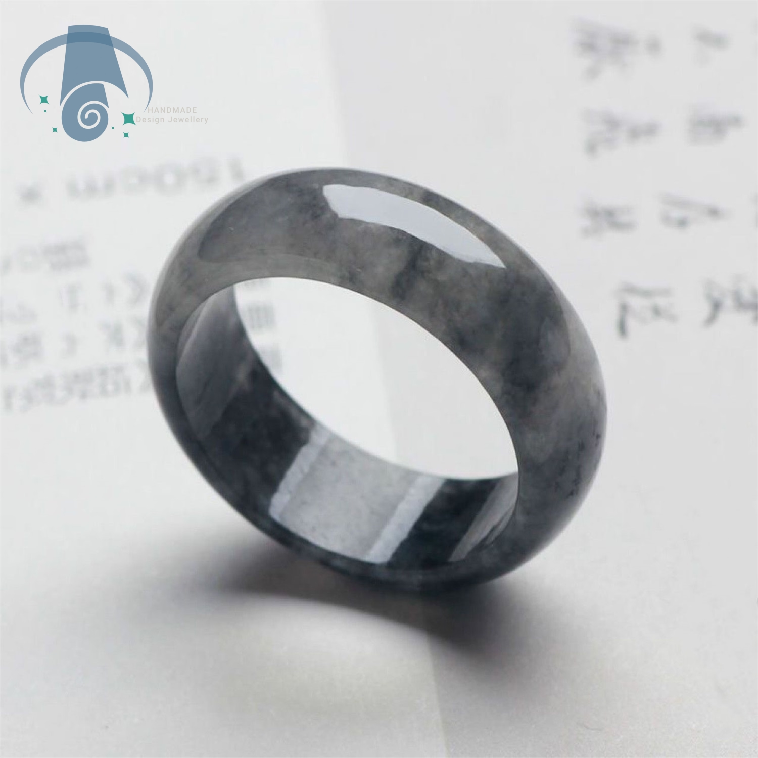Cincin Cakar Kucing Giok Biru  - Ethnic Chic Fashion ulasan dan harga