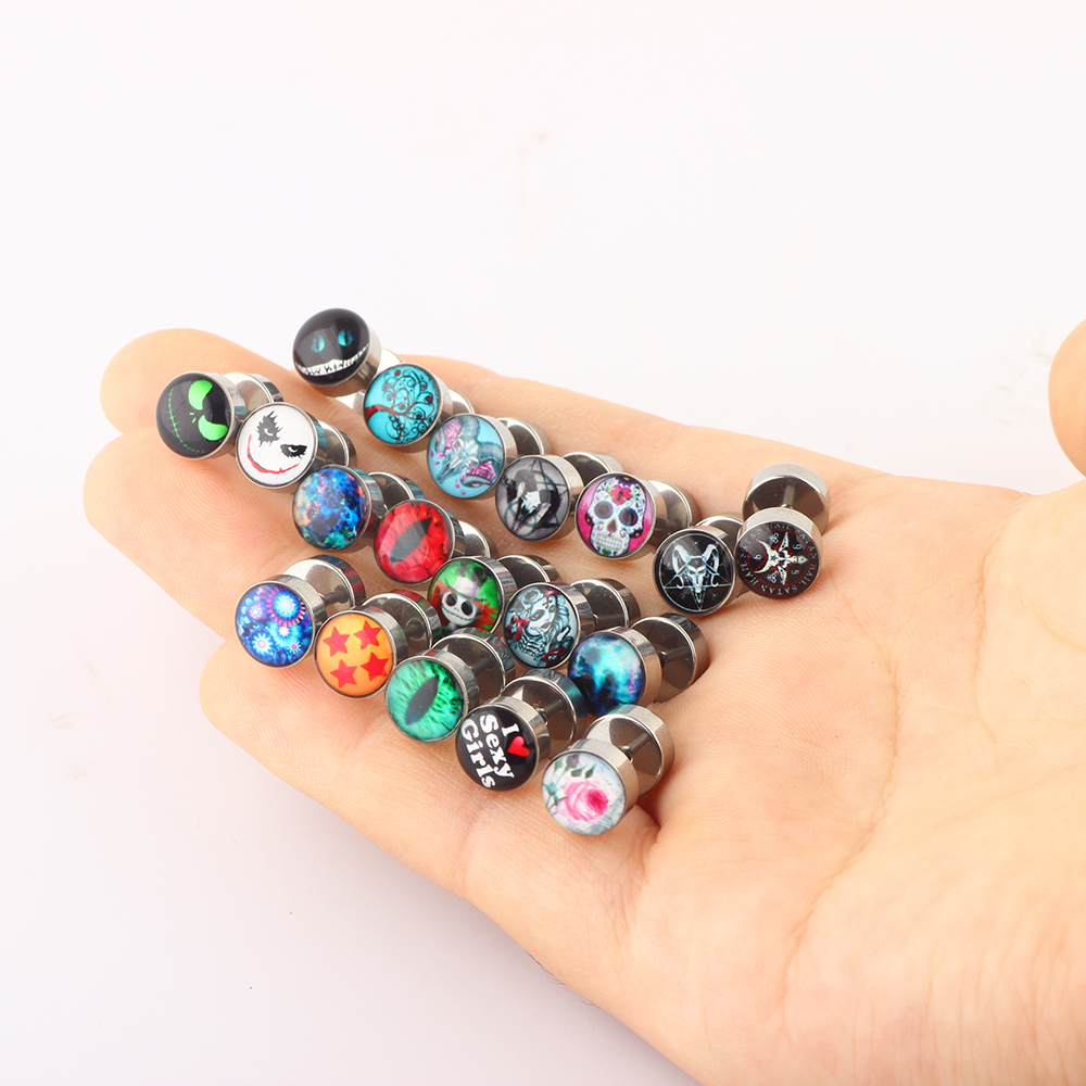 JUNLOWPY anting-anting Tragus  - Ethnic Fashion Logo ulasan dan harga