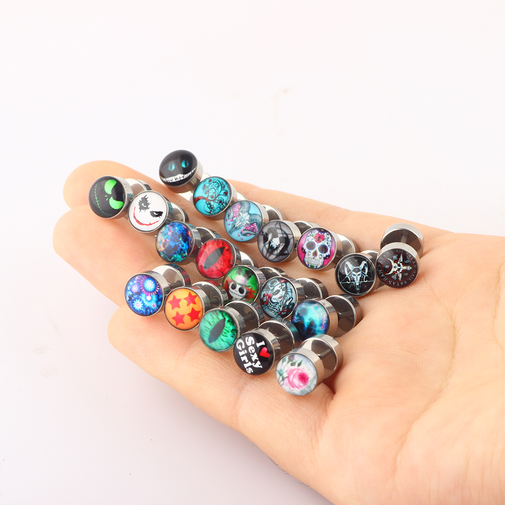 JUNLOWPY anting-anting Tragus  - Ethnic Fashion Logo ulasan dan harga