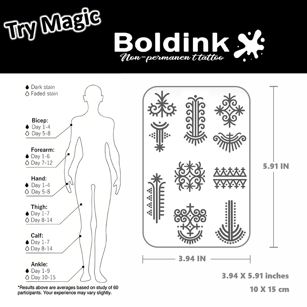 BOLDINK Stiker Tato Pelembab P - Ethnic Fashion Week ulasan dan harga