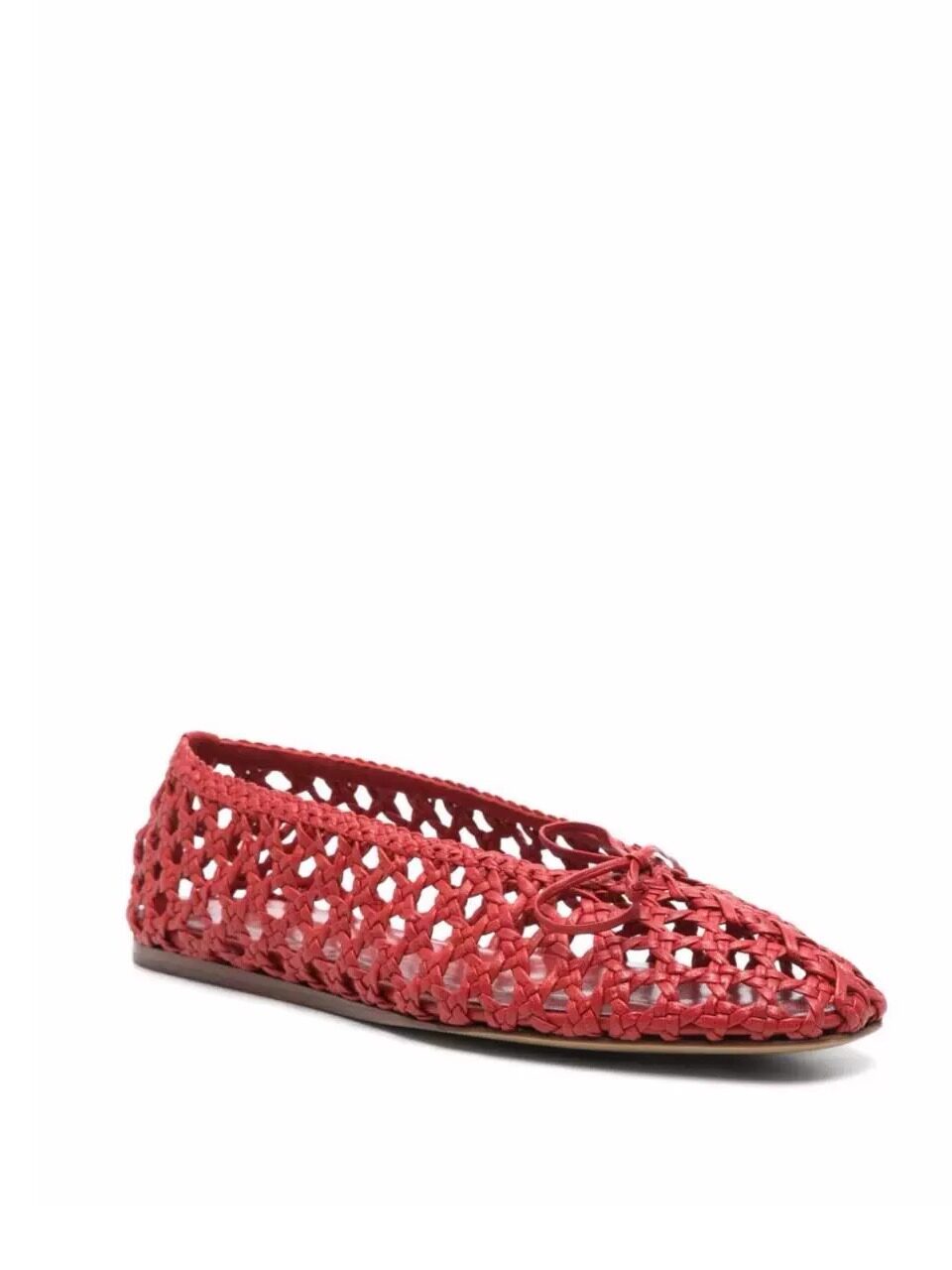Sepatu Flat Wanita Merah Rajut - Ethnic Style ulasan dan harga