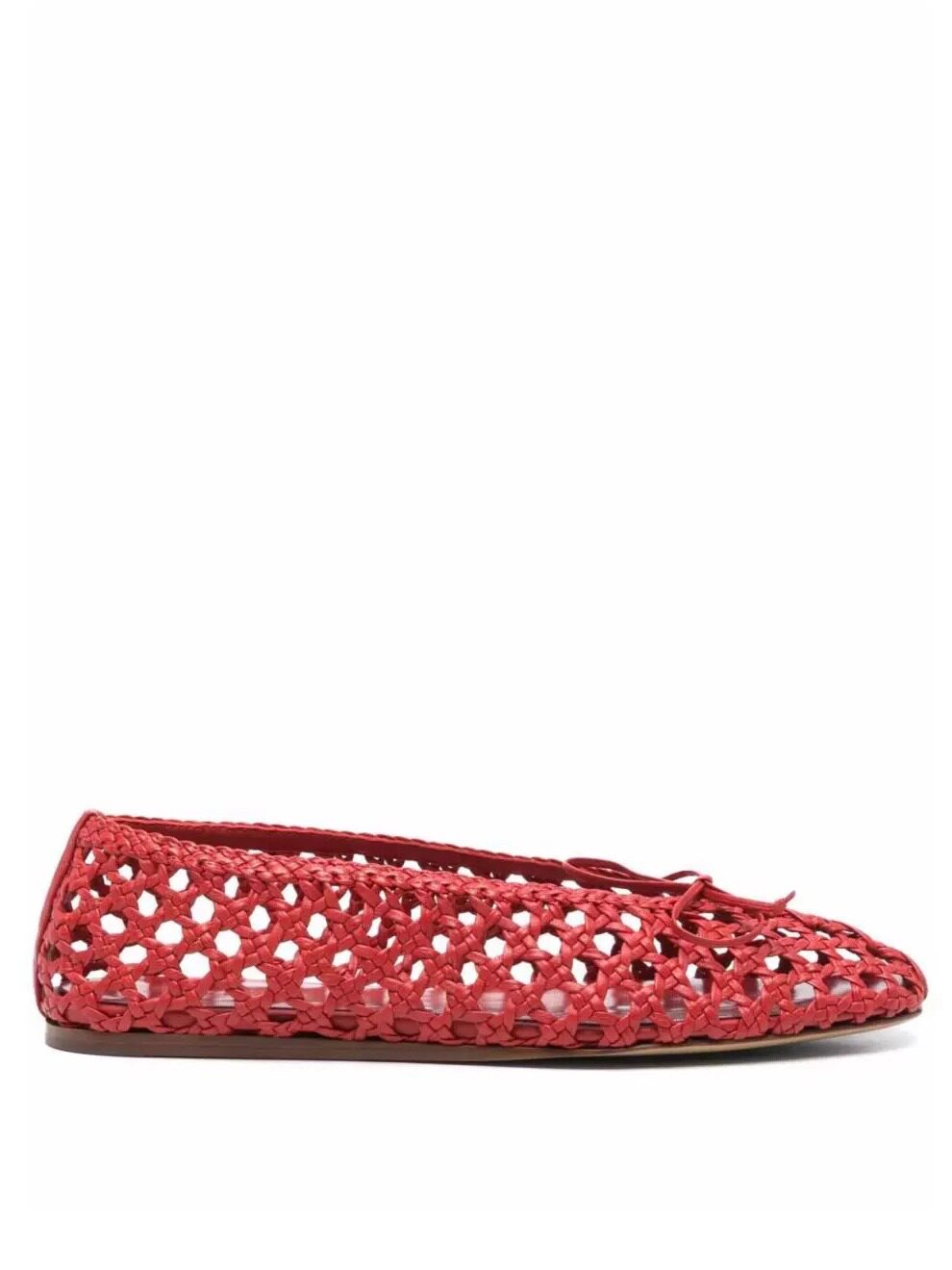 Sepatu Flat Wanita Merah Rajut - Ethnic Style ulasan dan harga