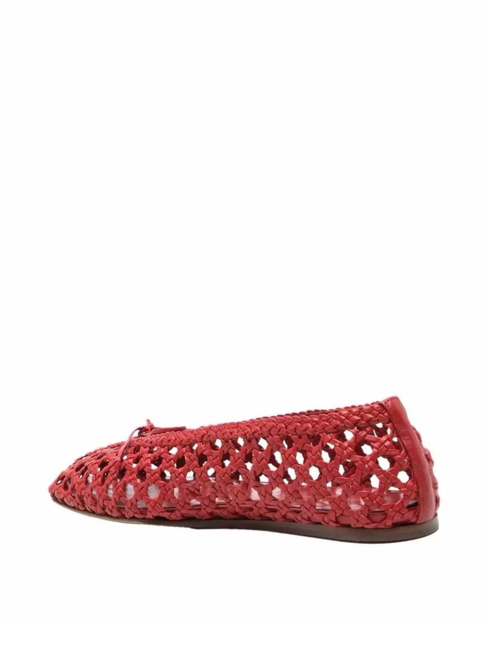 Sepatu Flat Wanita Merah Rajut - Ethnic Style ulasan dan harga