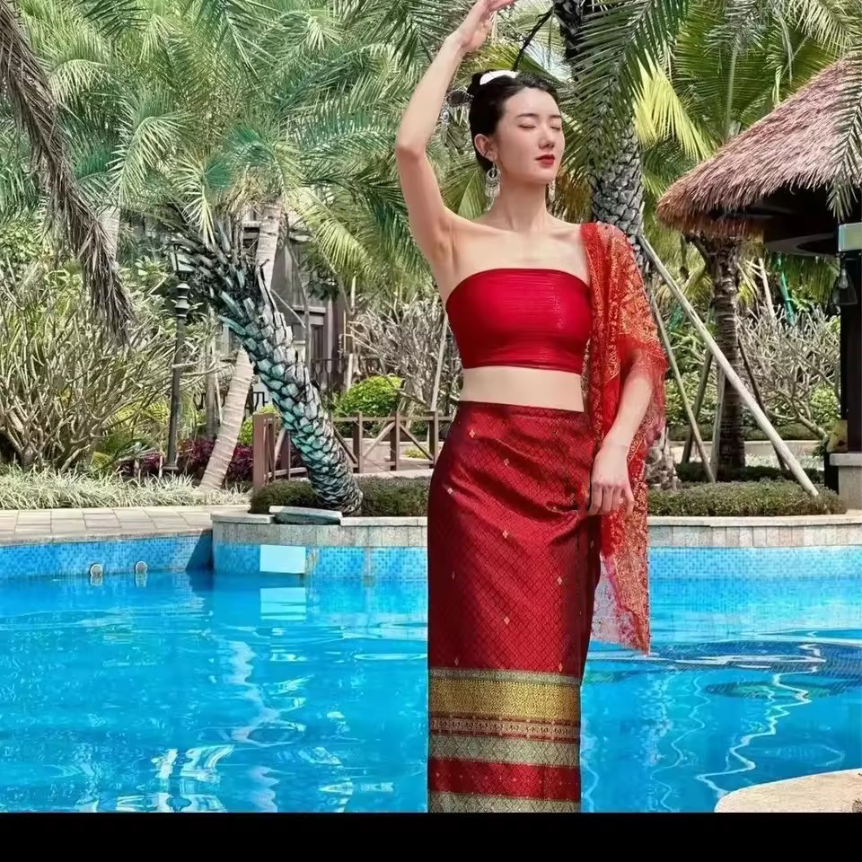 Pakaian Tradisional Thailand W - Batik Sarong Wrap ulasan dan harga