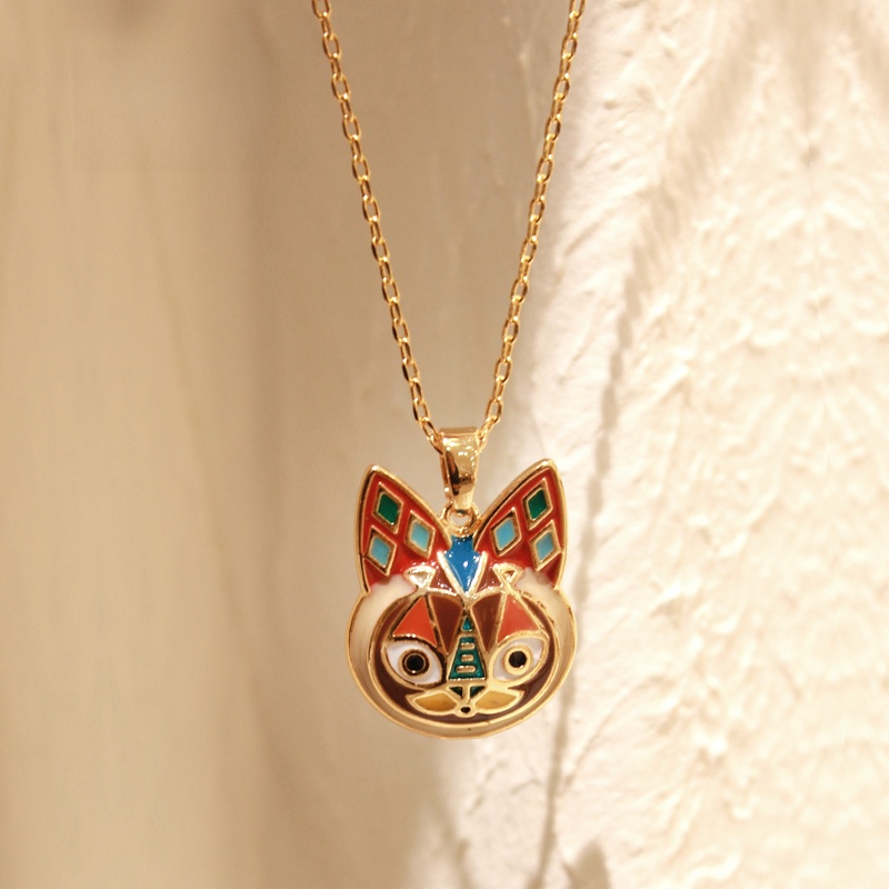 Kalung Enamel Motif Seni Etnik - Ethnic Fashion World ulasan dan harga