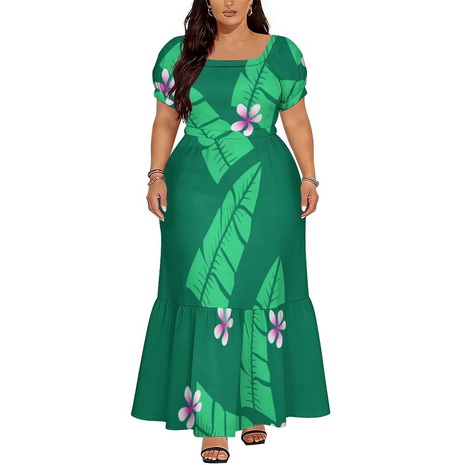 Gaun Wanita Lengan Pendek yang - Ethnic Gown ulasan dan harga